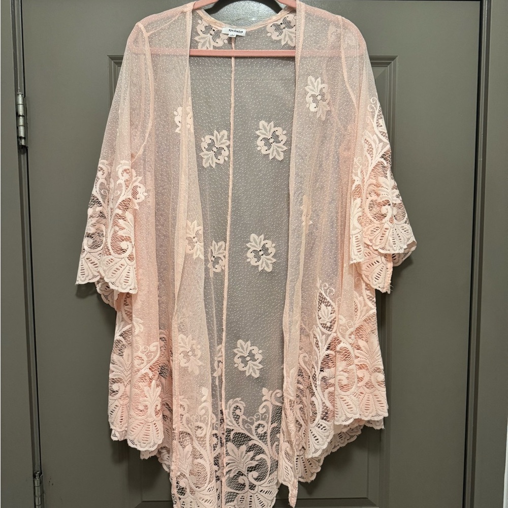 Eyeshadow Delicate Lace Kimono/ Cardigan